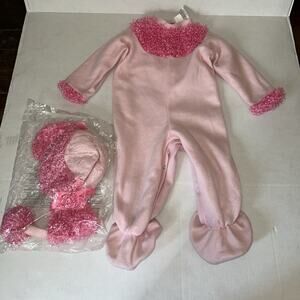 Poodle dog costume Large Toddler Halloween Pink Cute Girl